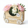 Prezent na Zakończenie roku wyjątkowa personalizowana torebka flowerbox na słodycze na kwiaty gotowy prezent